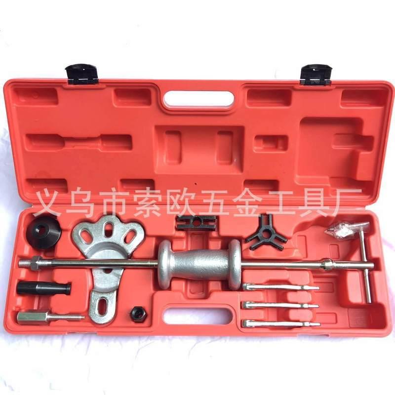 轮毂轴承拉马组套 通用后桥滑锤拉马 轮胎拉拔器 凹陷修复工具箱
