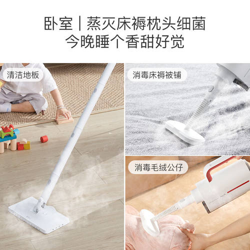 德尔玛ZQ610蒸汽拖把厨房清洁洗地机家用电动拖把拖地机高温蒸汽