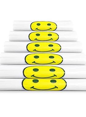 袋K子品做手提外卖l方便s袋背袋袋C透明笑脸心食U定G加厚塑料打包