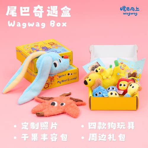 尾巴向上128元狗狗玩具礼盒丰容嗅闻宠物玩具生日礼物尾巴奇遇盒