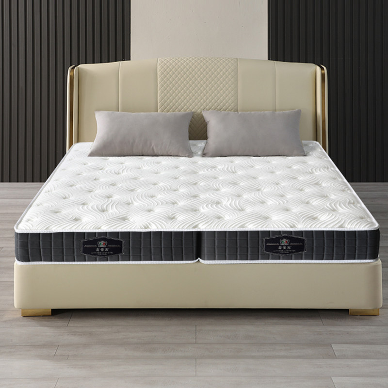 推荐折叠式席梦思床k垫1.8m床20cm厚静音独立弹簧床垫2米*2m可压