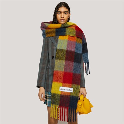 极速NEW 2021 AC winter scarves for women shawls warm wraps l