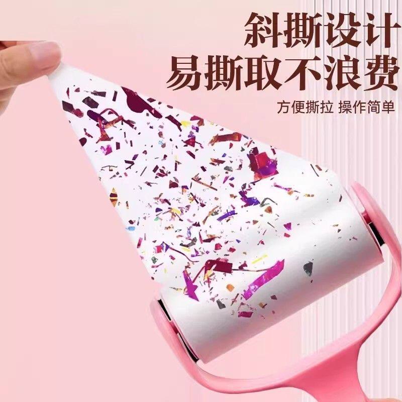 粘毛器滚筒可撕式滚刷床上衣服黏除毛筒卷毛刷替换卷纸粘头发神器图片