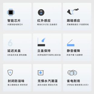 厂促家用智能感应翻盖垃圾桶创意全自动有盖客厅厨房分类垃圾桶