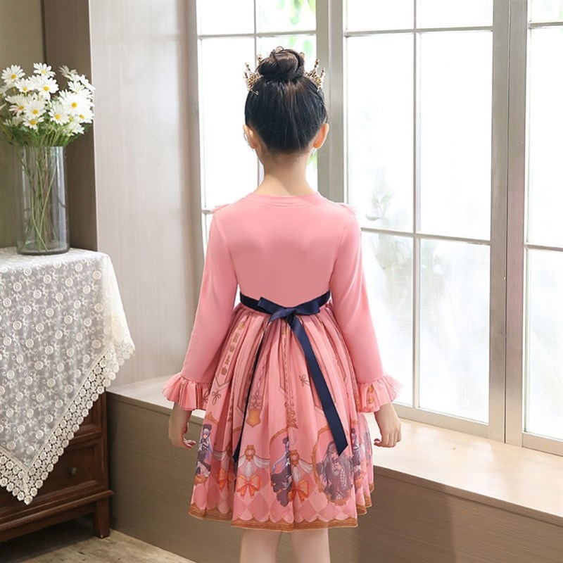 女童洋装春装2022新款儿童公主裙春季小女孩洋派罗莉塔裙子春秋