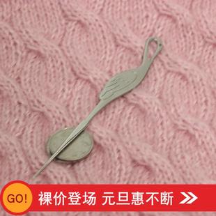 郁金香一套9支不锈钢银色细线钩针套装 新品 编织工具单头钩针12.8
