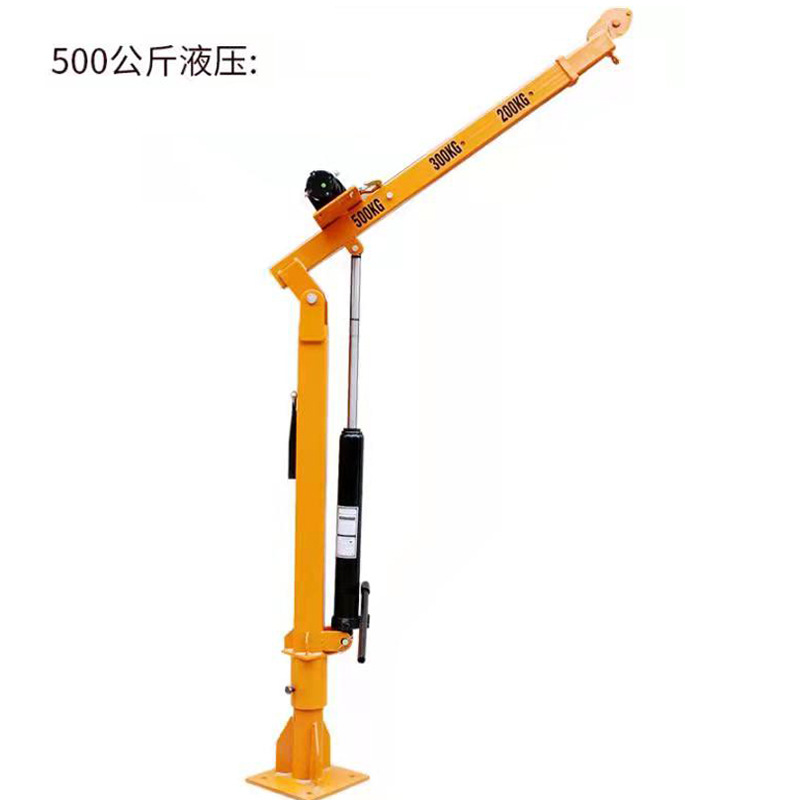 车载吊机电动绞盘4000磅货车卸车吊机1吨0.5吨液压折叠车载小吊机