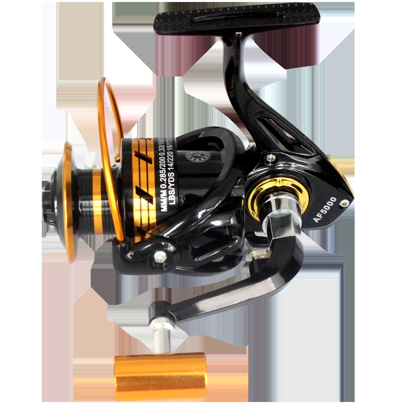 纺车轮全金属鱼轮路亚渔轮海竿专用远投鱼线轮全不锈钢海杆鱼线轮