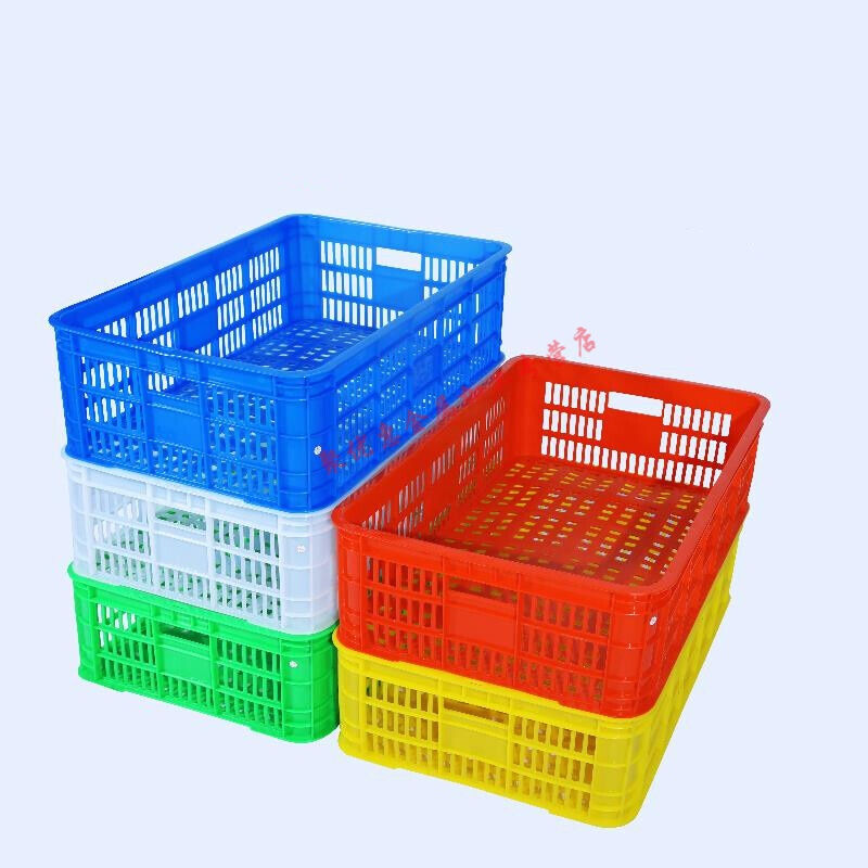 塑料周转箱大号加厚塑料周转箱筐长方形蔬菜物流货架收纳整理储物