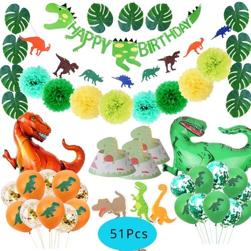 极速Dino Birthday Party Dinosaur Paper Straws Happy Birthday