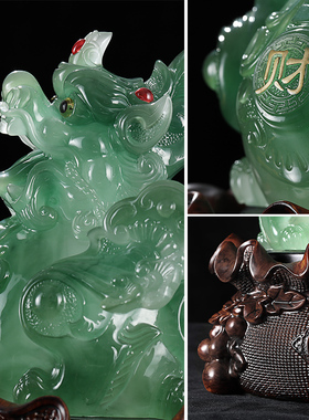 金钱袋貔貅摆件皮丘聚财客厅家居电视机旁酒柜玄关装饰品乔迁礼品