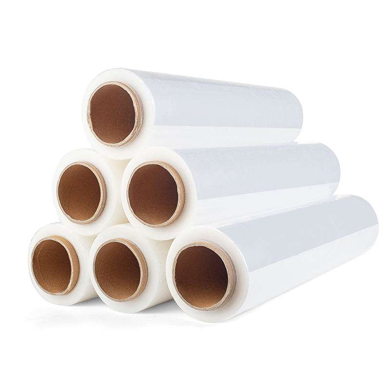 i50CM宽缠绕膜 n塑料保护薄z膜拉伸膜 大卷PE工业保鲜膜打包膜包