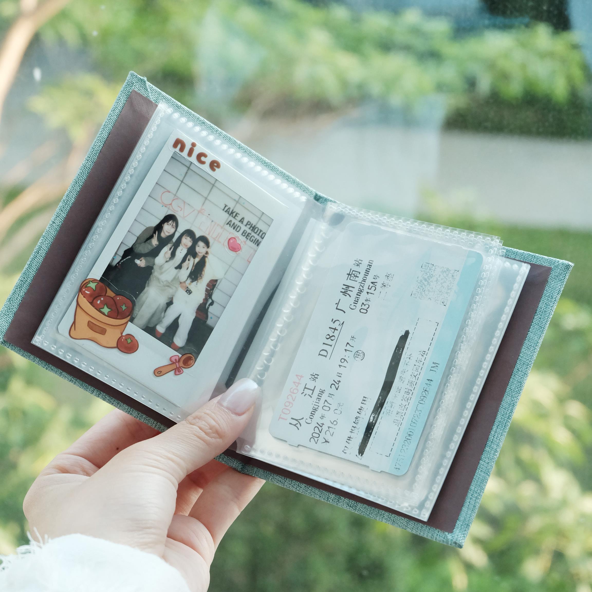 留迹插页式3寸拍立得mini相册收纳本便携一宫格拍卡册收纳册小卡