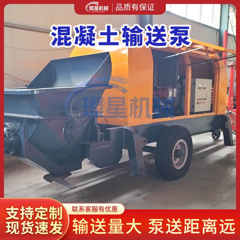 细石砂浆输送泵二次构造输送泵大型混凝土输送泵电机柴油款输送泵