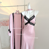 吊带睡裙气质御姐修身 性感美背长款 睡衣 法式 Roseberrrry轻熟姐姐