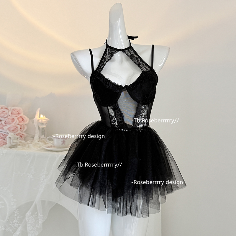 挂脖纯欲辣妹风性感小心机吊带