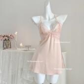 Roseberrrry波佩亚 纯欲性感蕾丝宫廷风公主吊带睡裙欧美春夏睡衣