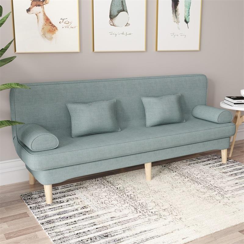 沙发小户型出租房床两用可折叠双人简易网红客厅布艺懒人厂家直销