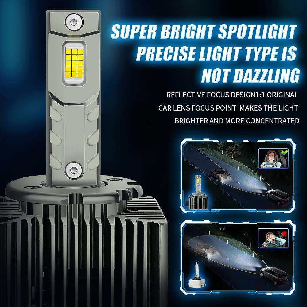 直插式D1SD2SD4SD5SD8SD3S氙气改LED大灯聚光高亮跨境优选HID