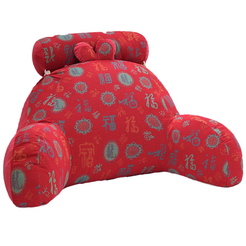 三层纱床头靠垫软包护腰靠枕大靠背沙发抱枕床上枕头床靠看书孕妇
