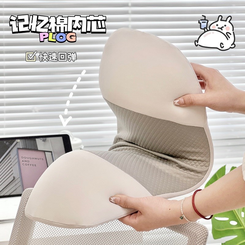加厚腰靠枕车载靠垫护腰学生上班族久坐垫子午休午睡趴睡枕头卧室