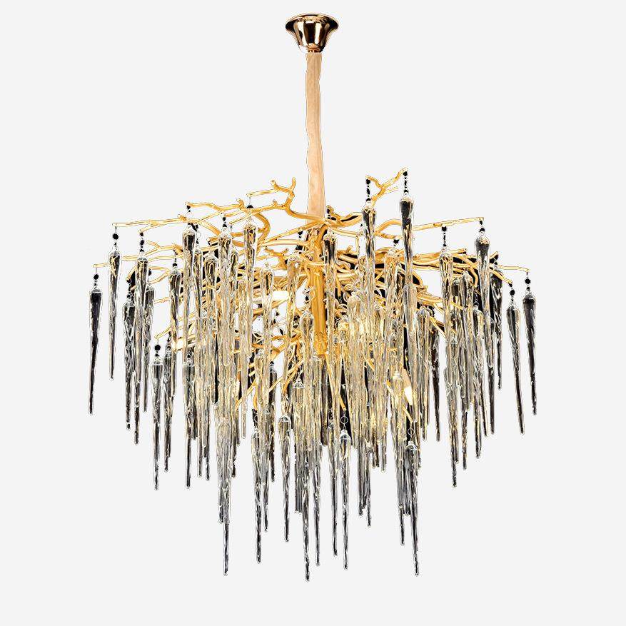 树枝冰条水晶吊灯餐厅灯别墅酒店创意奢华艺术树枝型吊灯,家装灯饰光源,智能吊灯,淘宝优惠券,粉丝福利购,淘宝优惠卷