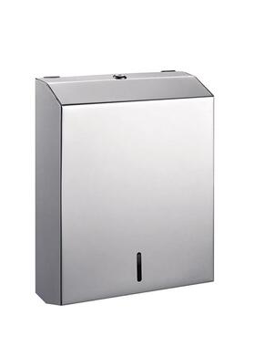 厂家直销酒店BK50砂光0.6厚不锈钢方型厕纸盒纸巾盒浴室