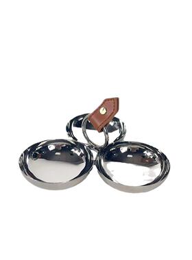 现代简约不锈钢银色小碗装饰摆件样板间茶几书柜桌面创意装饰品