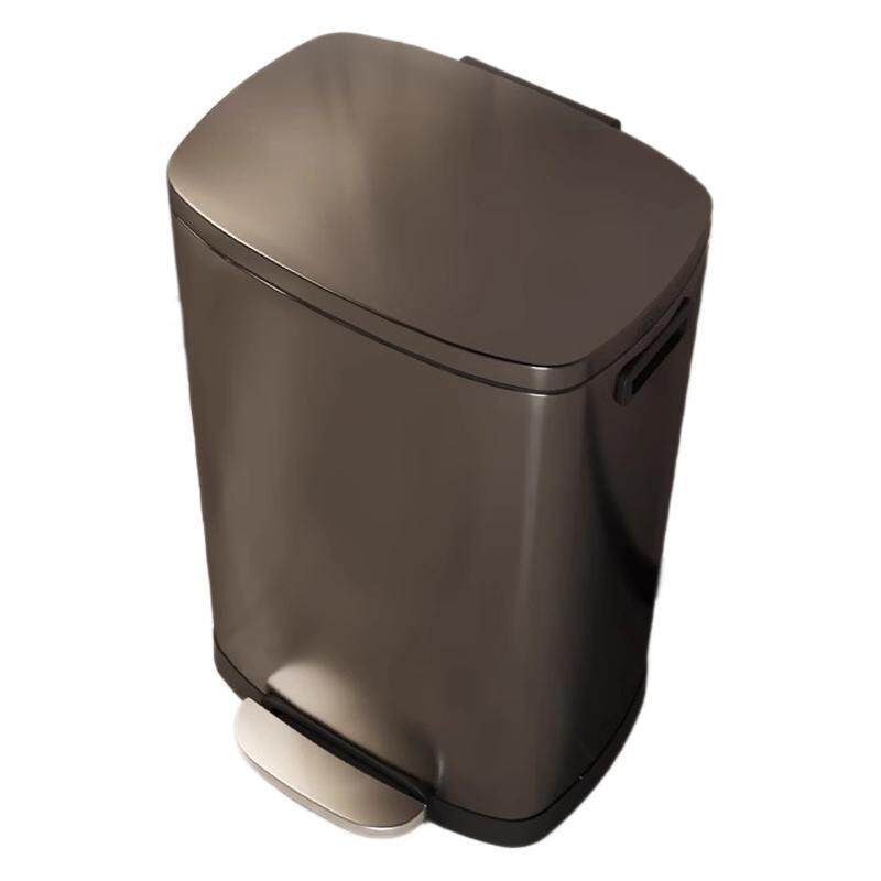 大容量不锈钢垃圾桶厨房带盖脚踏式客厅办公室大容量酒店商用50L