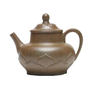 支持密文订单原矿龙背青手工莲座壶宜兴柴烧紫砂壶茶具家用泡茶壶
