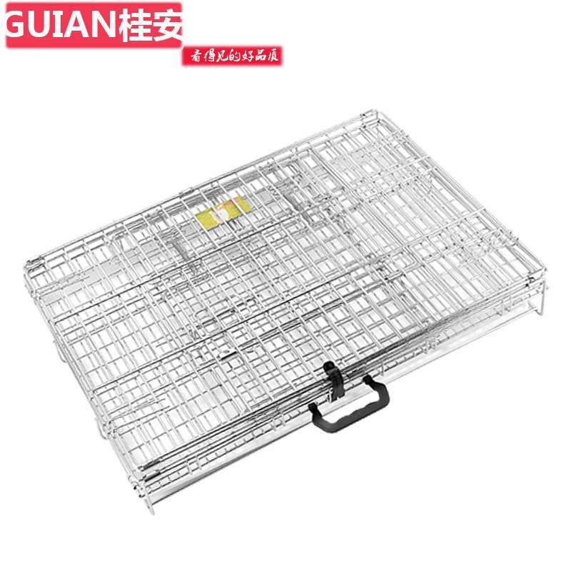 宠物狗笼加粗加密不锈钢色折叠宠物笼中小型犬狗笼子猫兔鸡鸽子笼,宠物/宠物食品及用品,猫狗垫子,淘宝优惠券,粉丝福利购,淘宝优惠卷