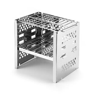 户炉具柴外火炉焚火不锈钢方台营水炉灶露营炉野炉具烧炉柴火灶便