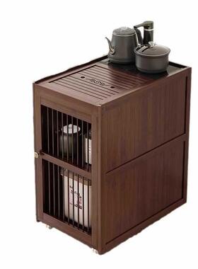 沙边几家茶水茶CIB发几泡茶一体茶桌边柜烧水台柜可移动茶台用小