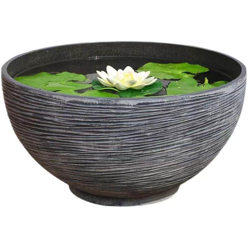 碗莲盆加厚塑料花盆北简约仿铜石特大欧号钱草一叶睡莲碗盆盆莲睡,家居饰品,花盆,淘宝优惠券,粉丝福利购,淘宝优惠卷