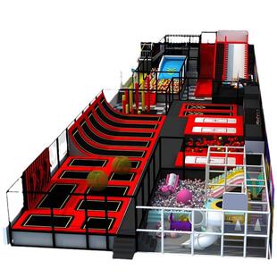 型室内儿童乐园大016蹦通户外蹦蹦床游乐场设用备床游艺设施软包