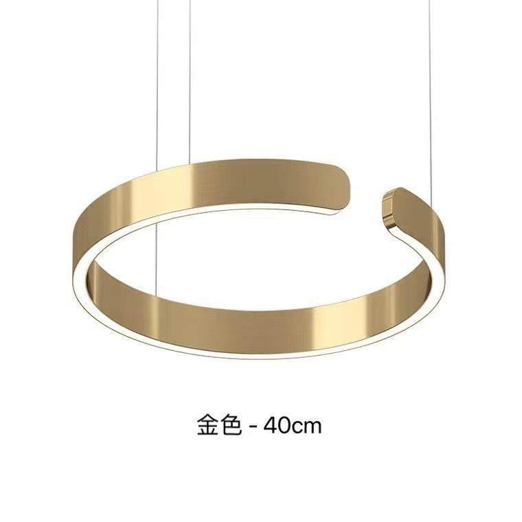 欧意简约客厅吊灯式创轻意奢酒北店展厅圆环指环C形餐厅吧台吊灯,家装灯饰光源,智能吊灯,淘宝优惠券,粉丝福利购,淘宝优惠卷