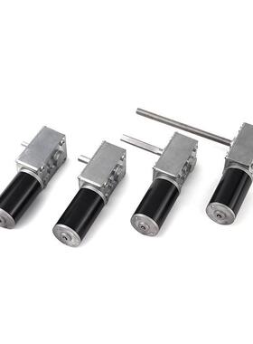 12涡10676轮蜗减速机V24v无人机电充电机库杆晾衣架可调速自锁电