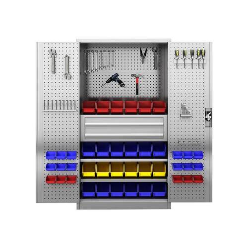 34不具锈钢工具柜五金收纳工具汽0柜修车间零件无品牌/柜双开门重