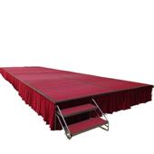 出全铝金折叠舞台酒合店带折叠舞台轮演婚庆T台铝合金快装 舞台厂