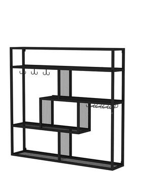 酒带吧灯酒架酒柜酒壁挂式餐厅饭店57370洋酒白展示架墙酒壁悬挂