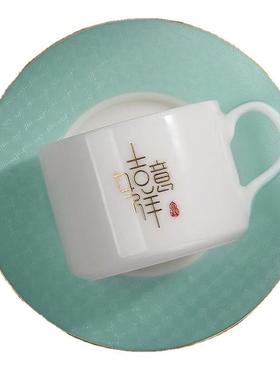 咖精啡KFJ001杯轻致陶瓷轻啡奢欧式奢华高级感咖杯碟礼盒套装奢风