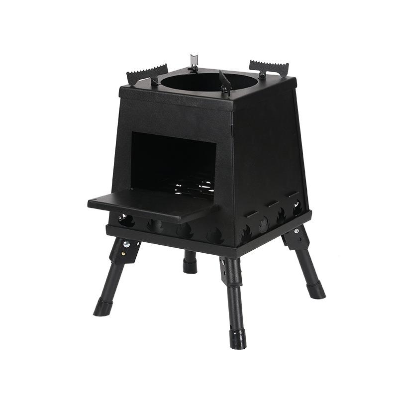 子热销柴火炉折户外便携野外营炉具炊具野炊T220H-秒露叠炉现货