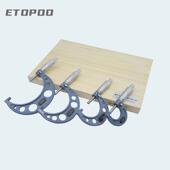 TOPO0 螺旋测微E器3件4件6套千分尺公 3英制3O外制径千分件尺套装