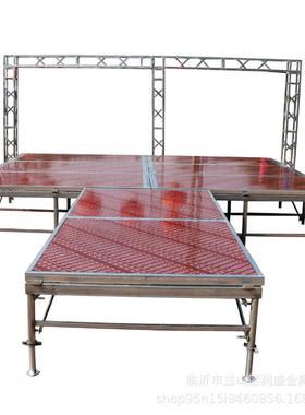 舞台架子厂家活演亚出婚动庆T台酒店钢铁雷573快移动折装叠舞台桁