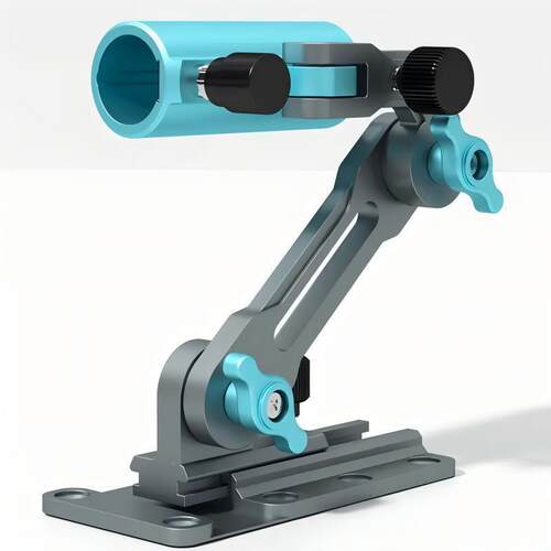 铝合拐金钓箱角炮配台支架可折铝合叠加转角支架炮台支长架钓箱件