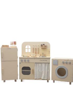C房ICU宝宝迷小厨你玩具儿家童591木质过家男女孩仿真做煮饭生日