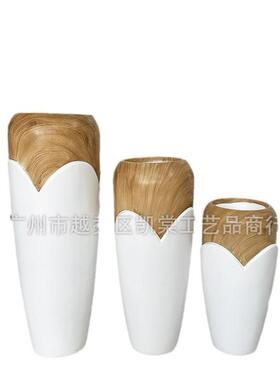 创意落地氧化镁花瓶摆件居家装饰插花艺公司展厅售楼部绿植景观