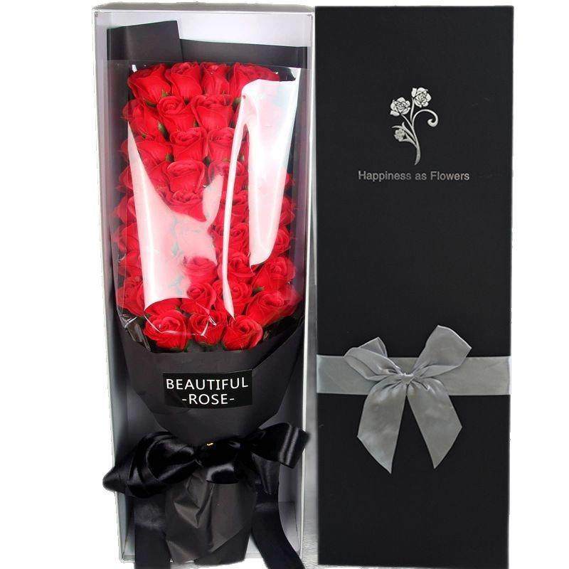 家情人节002礼婆物送女朋友老闺蜜51玫瑰花束厂香皂朵花仿真花,家居饰品,餐桌花艺,淘宝优惠券,粉丝福利购,淘宝优惠卷