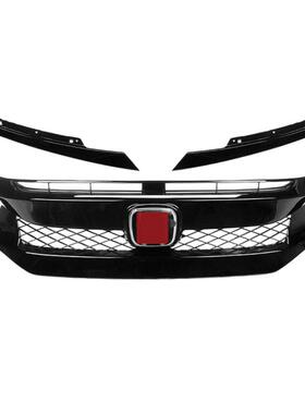 适16-21款十代思域改装typer中用网新213域前思脸栅红标运动TR中