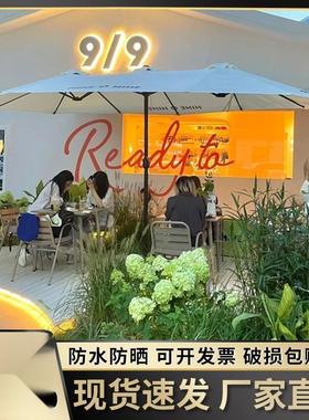 JGP1户外遮阳伞网红三头伞别墅露营64579大伞面伞积太阳摆摊伞厂